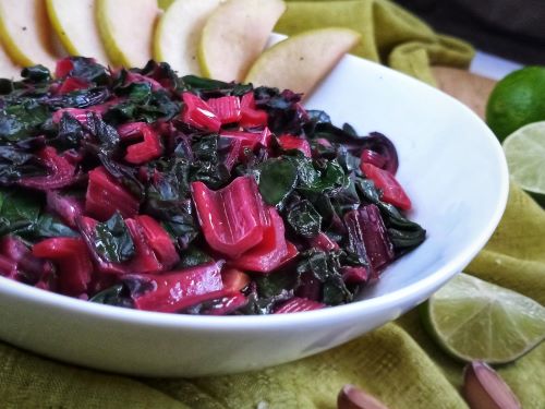 Swiss Chard With Apples