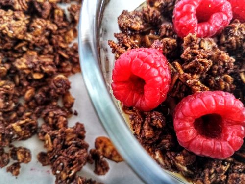 Chocolate Almond Fudge Granola