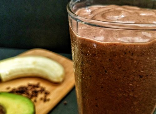 Chocolate Banana Avocado Smoothie