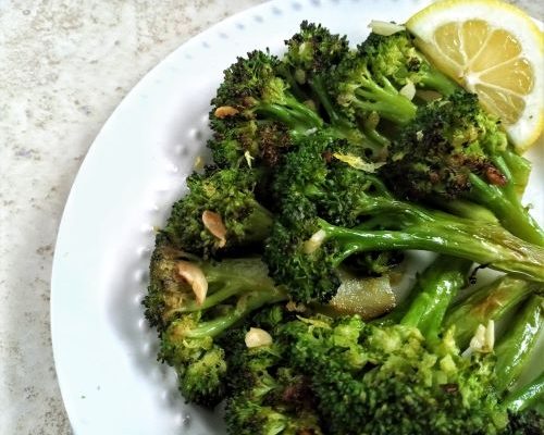 Roasted Garlic Broccoli with Lemon