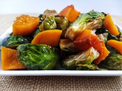 Roasted Brussels and Butternut Squash