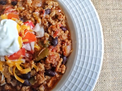 Easy Turkey Chili with Black Beans