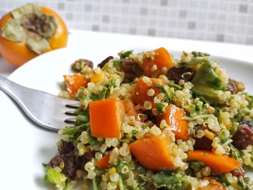 Persimmons,Quinoa and Arugula Salad